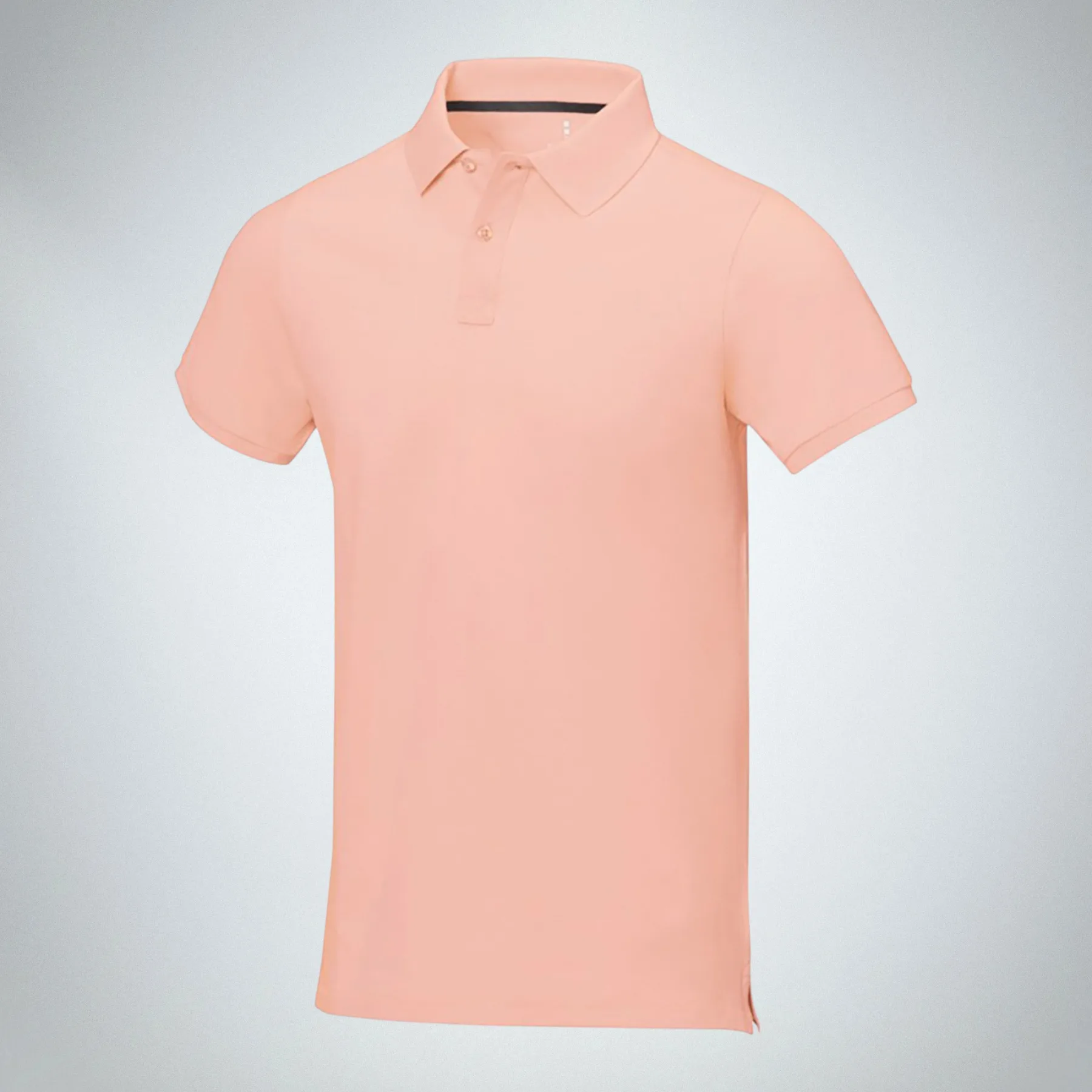 Calgary мужская футболка-поло с коротким рукавом, pale blush pink
