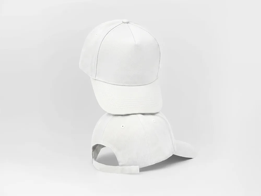 Бейсболка "Poly" 5-ти панельная 120 гр, белый