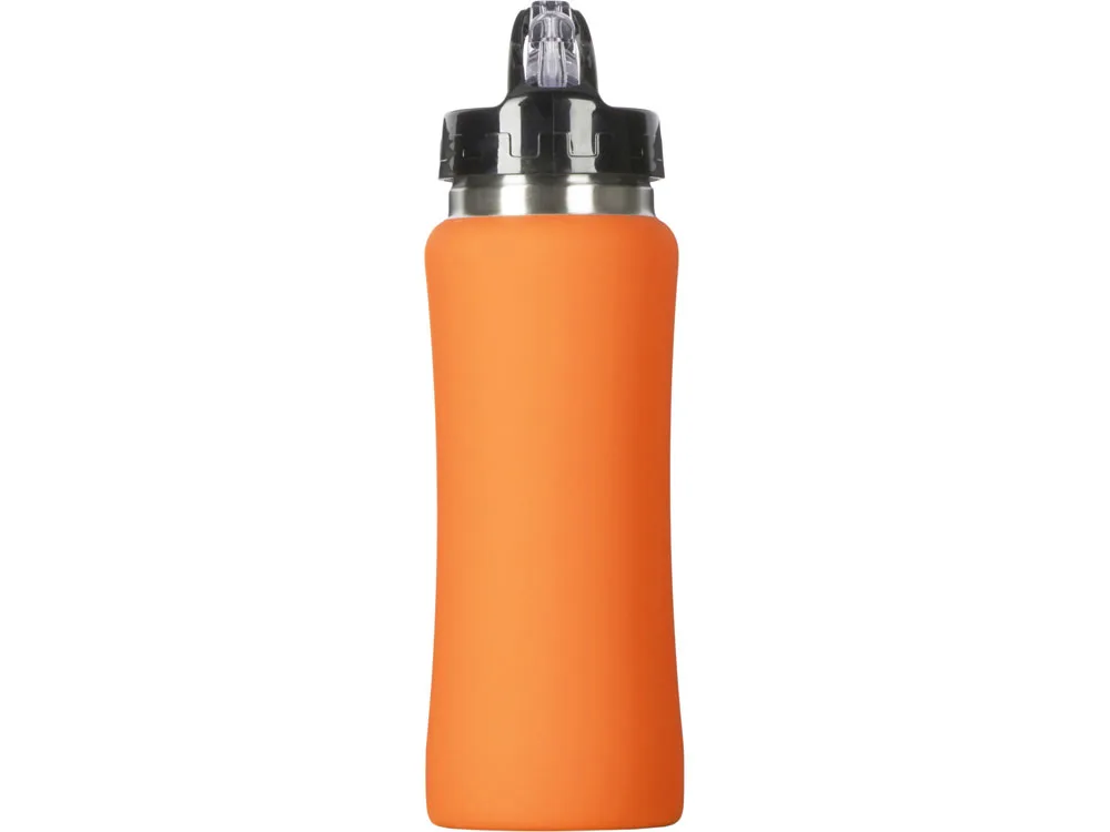Бутылка для воды "Bottle C1", сталь, soft touch, 600 мл, оранжевый