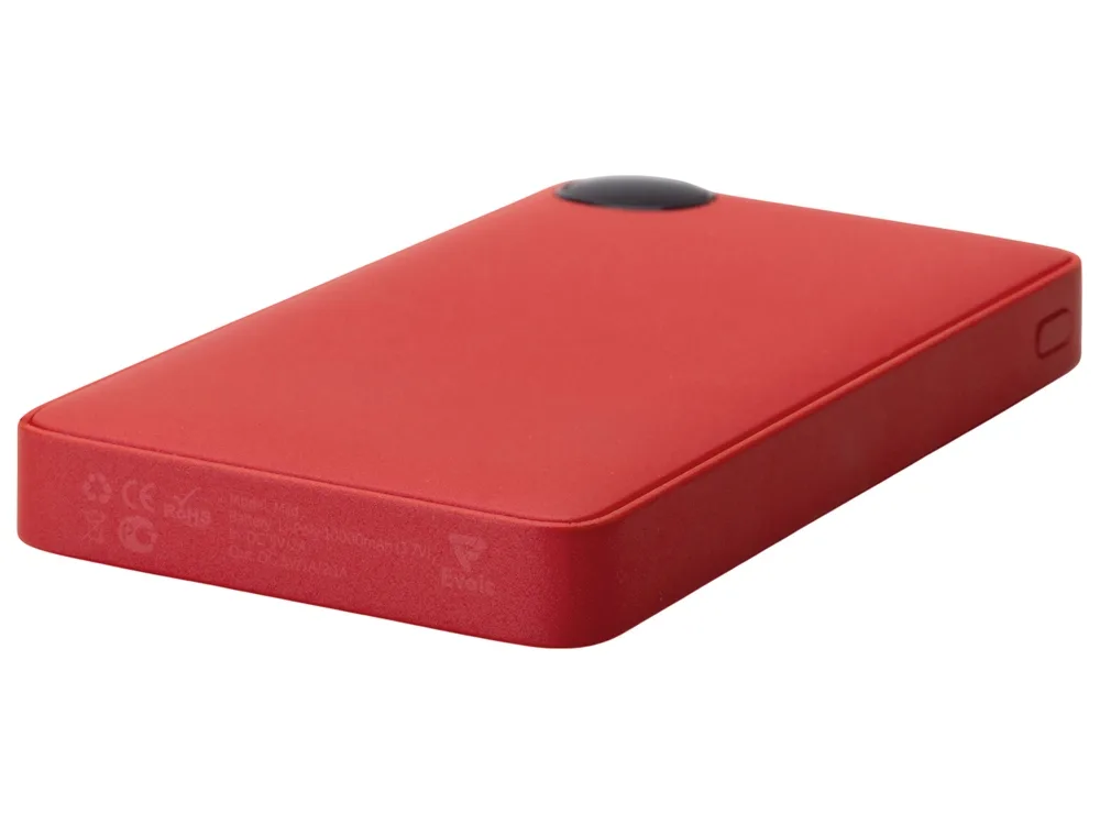 Внешний аккумулятор с дисплеем «Mild», 10 000 mAh, красный