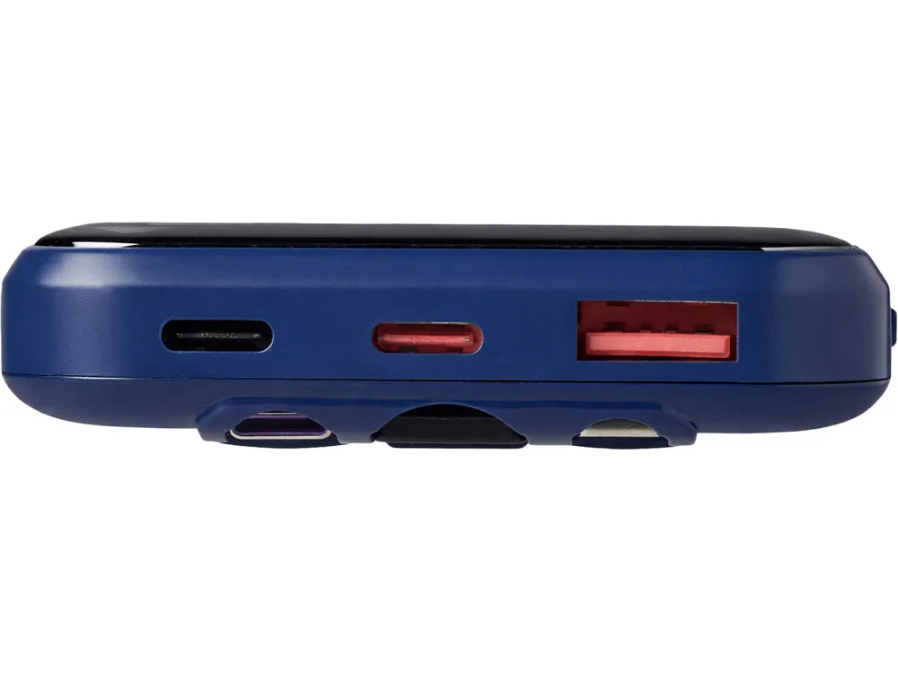 Внешний беспроводной аккумулятор c QC/PD «Арти», 10000 mAh, темно-синий