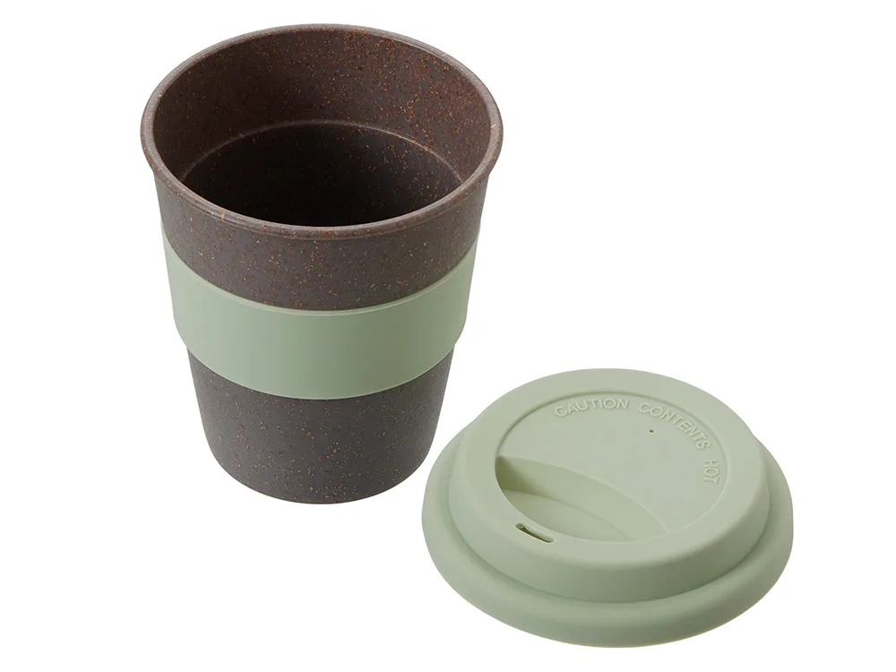 Стакан с силиконовой крышкой "Cafe", olive