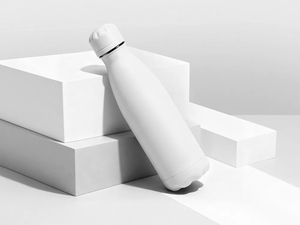 Вакуумная термобутылка "Vacuum bottle C1", soft touch, 500 мл, белый
