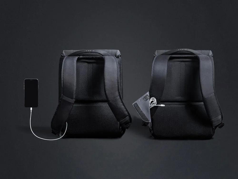 Водостойкий антикражный рюкзак Clickpack для ноутбука 15.6", черный