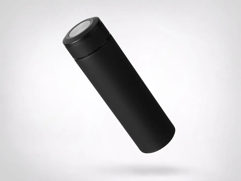 Вакуумный термос "Vacuum Flask C1", soft touch, 420мл, черный