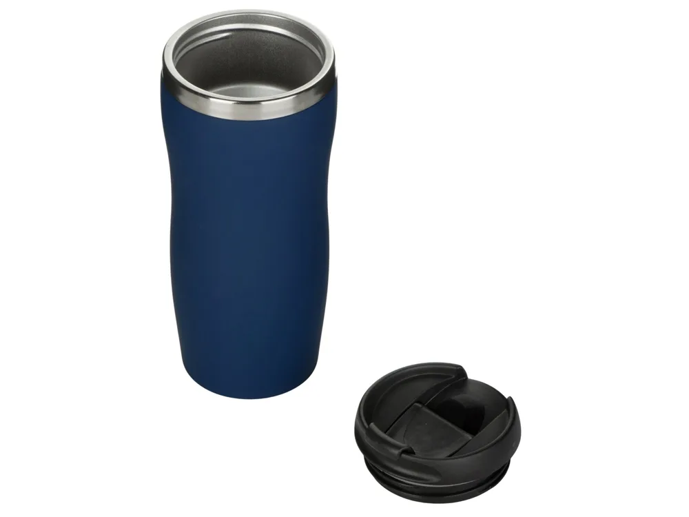 Термокружка "Double wall mug C1", soft touch, 350 мл, темно-синий