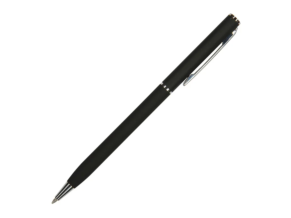 Ручка шариковая автоматическая BrunoVisconti® "PALERMO" цвет корпуса черный, soft-touch, 0.7 мм