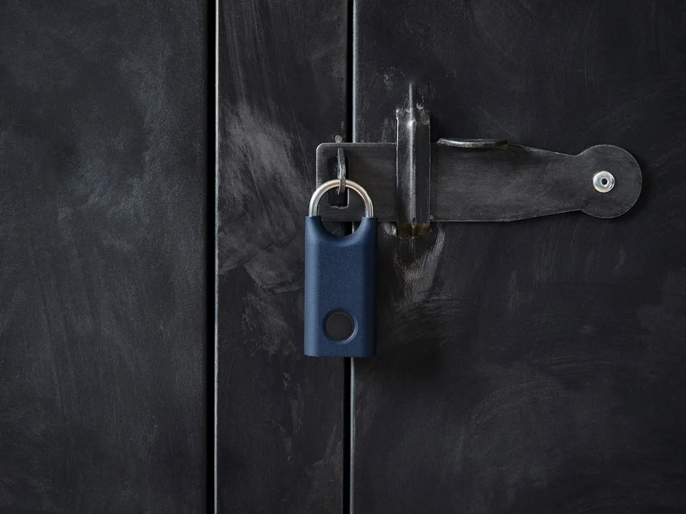 Замок с сенсором Noma Lock, темно-синий