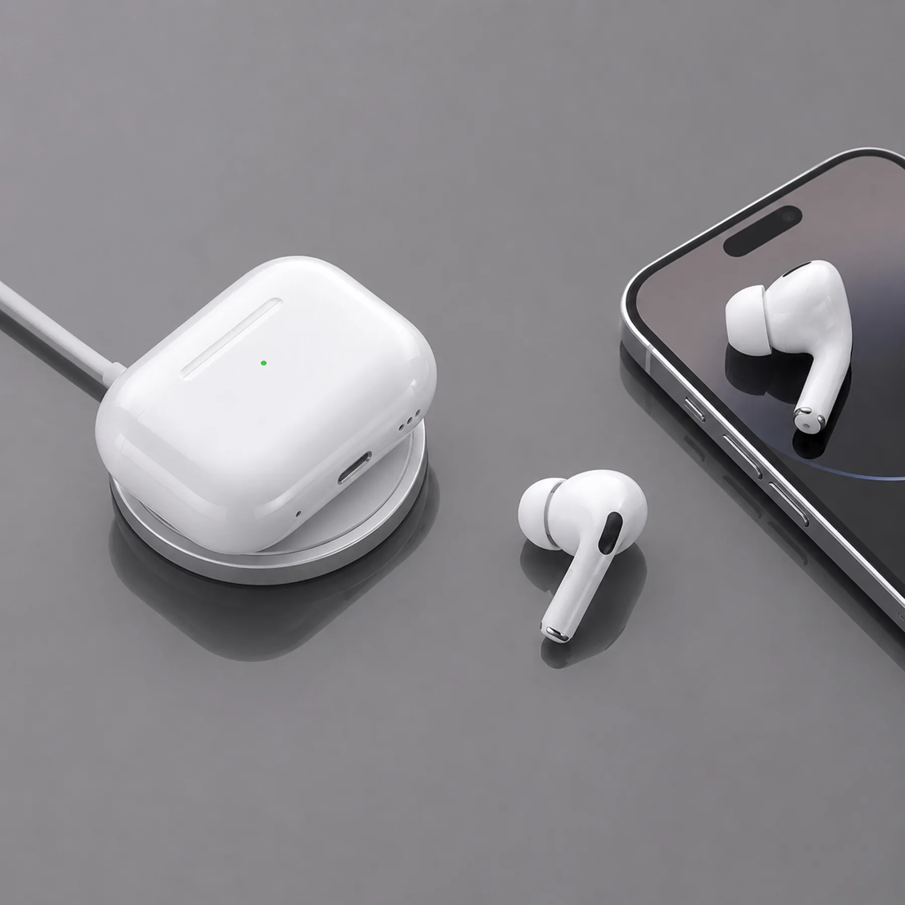 Беспроводные наушники с микрофоном Air Nova 2, TWS, BT5.4, 300 мАч, QI, белый