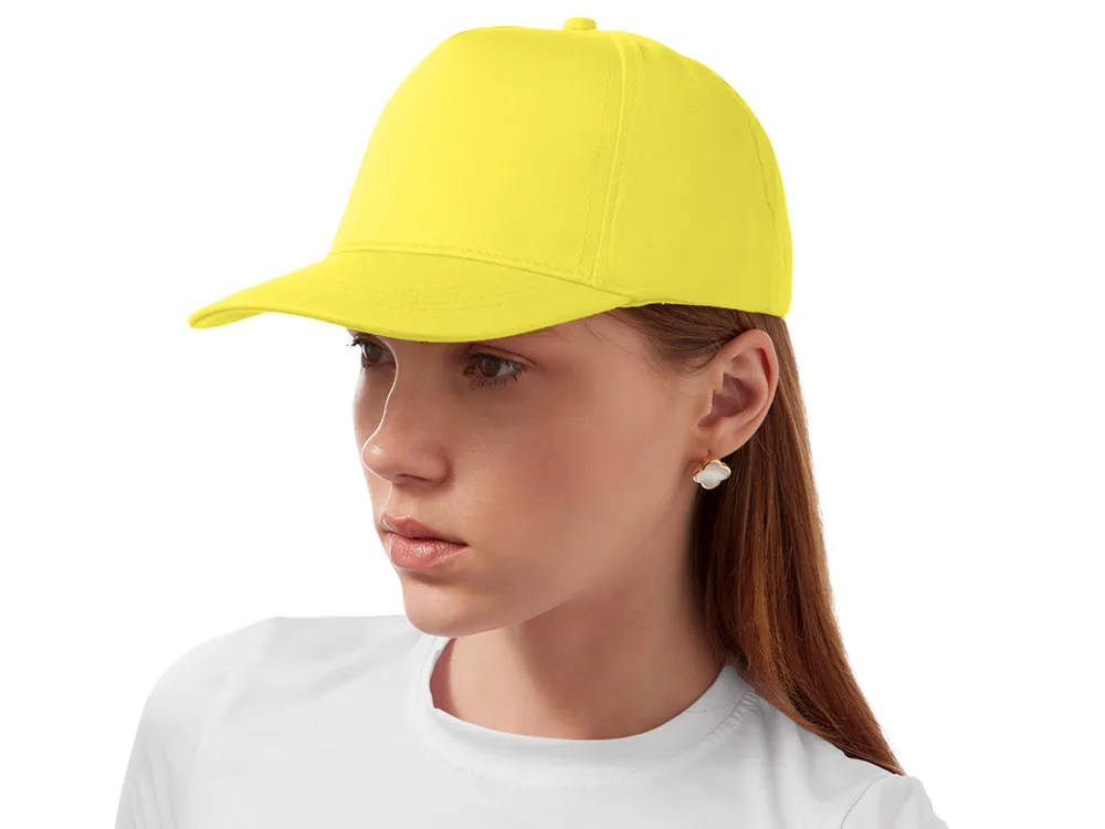 Бейсболка "Мемфис 230" 5-панельная, yellow