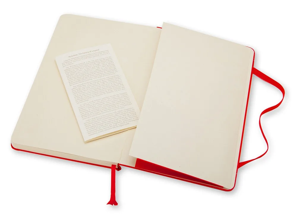 Записная книжка Moleskine Classic (в линейку) в твердой обложке, Pocket (9x14см), красный