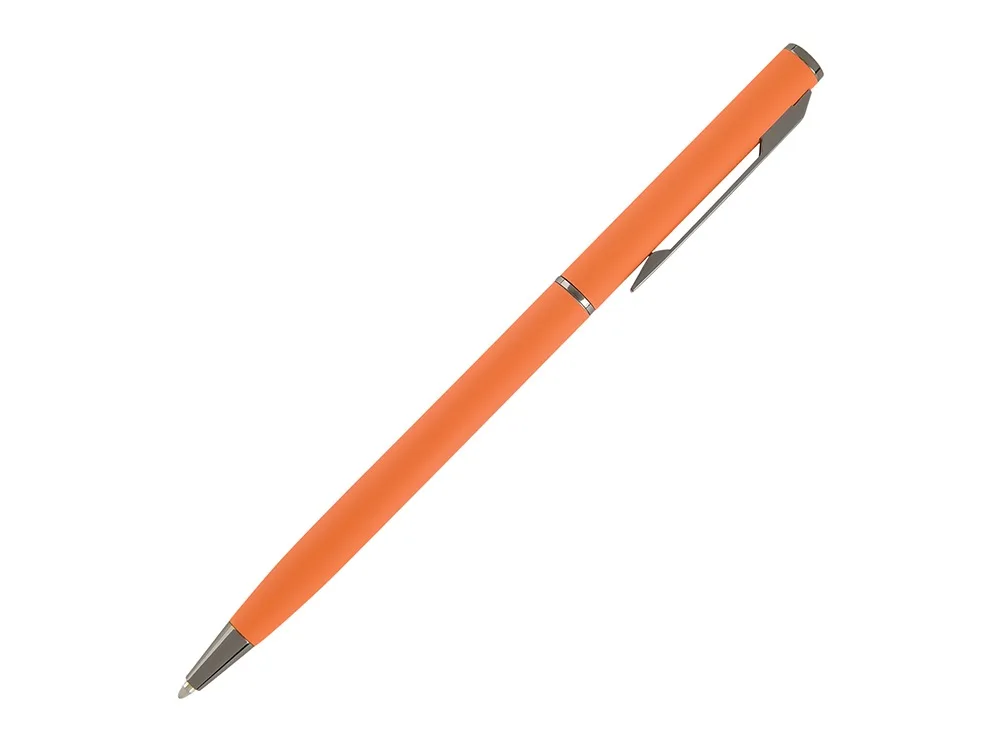 Ручка шариковая автоматическая BrunoVisconti® "PALERMO" цвет корпуса оранжевый, soft-touch, 0.7 мм