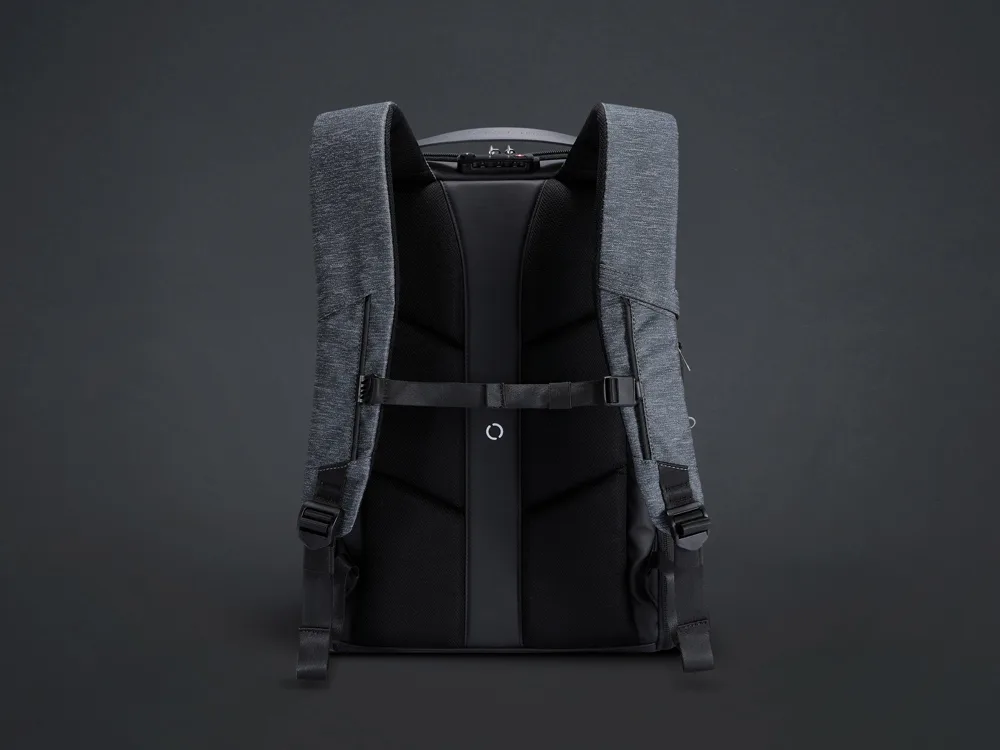 Антикражный рюкзак FlexPackPro для ноутбука 15.6", серый/черный