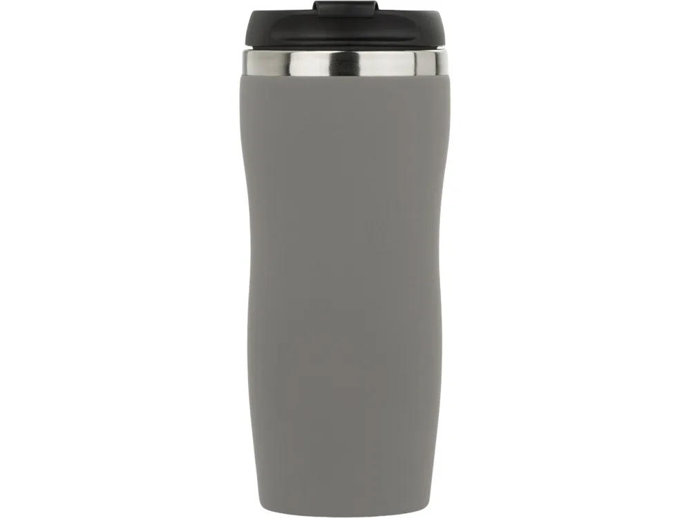 Термокружка "Double wall mug C1", soft touch, 350 мл, серый