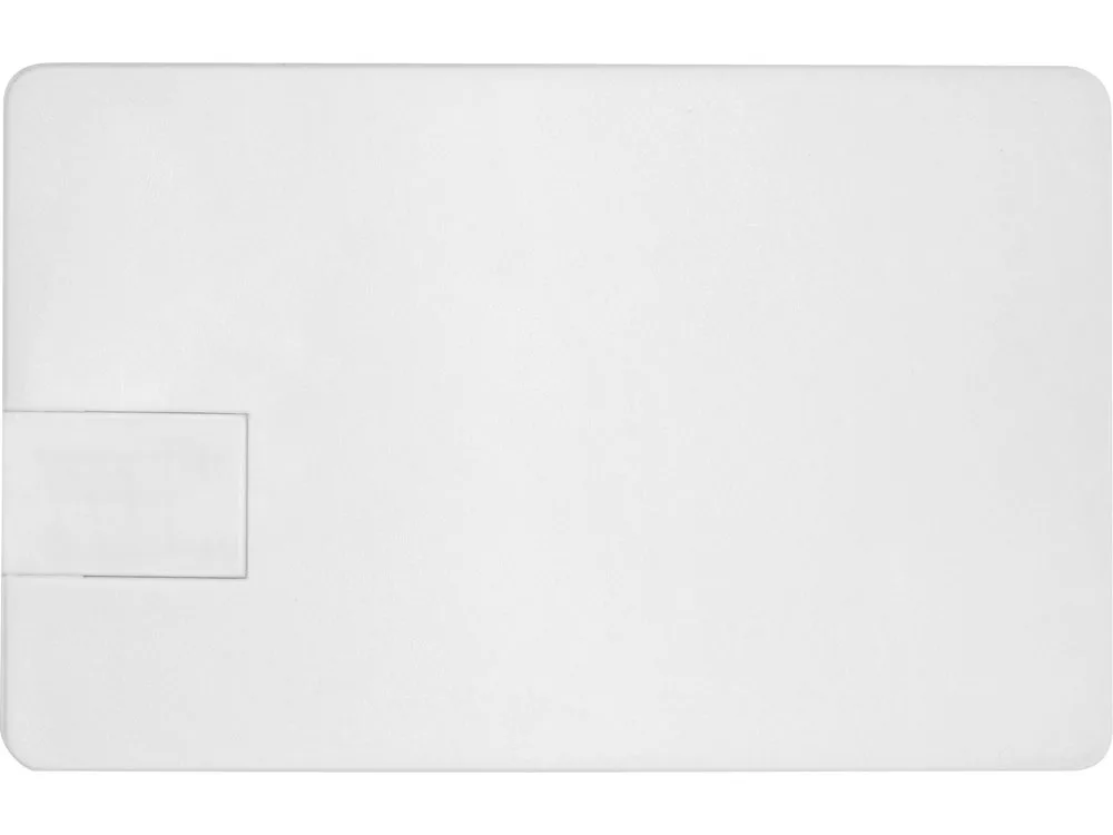 Флеш-карта USB 2.0 16 Gb в виде пластиковой карты "Card", белый