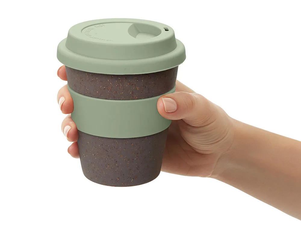 Стакан с силиконовой крышкой "Cafe", olive