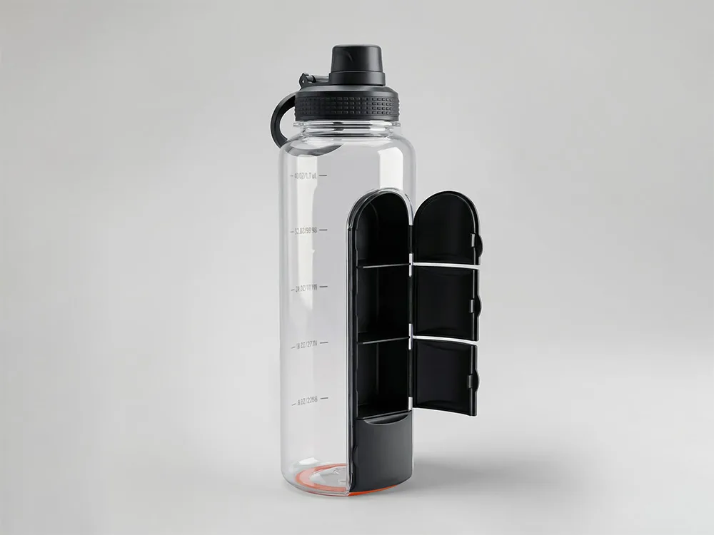 Бутылка для воды «Electrolyte», черный