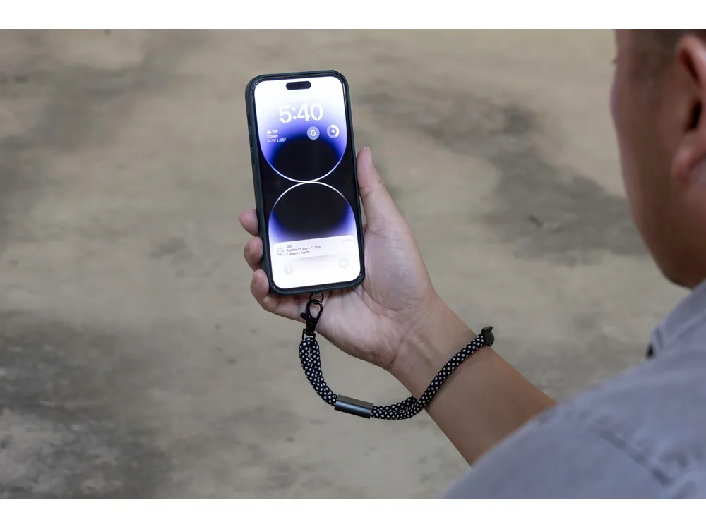 Ремешок-держатель для телефона на запястье «Lany Wristband Eco», серый