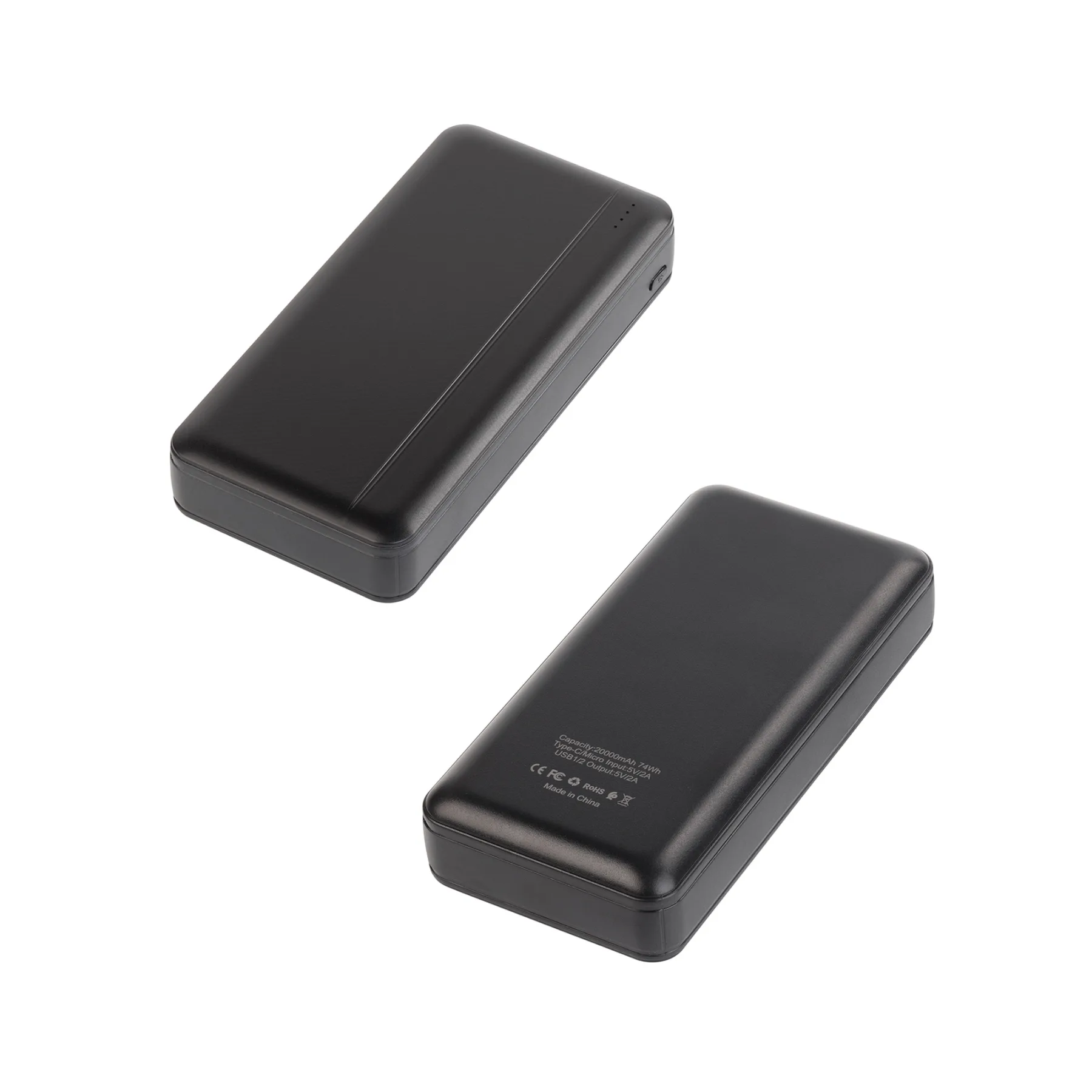 Зарядное устройство "Twenty Matt" 20000 mAh, черный
