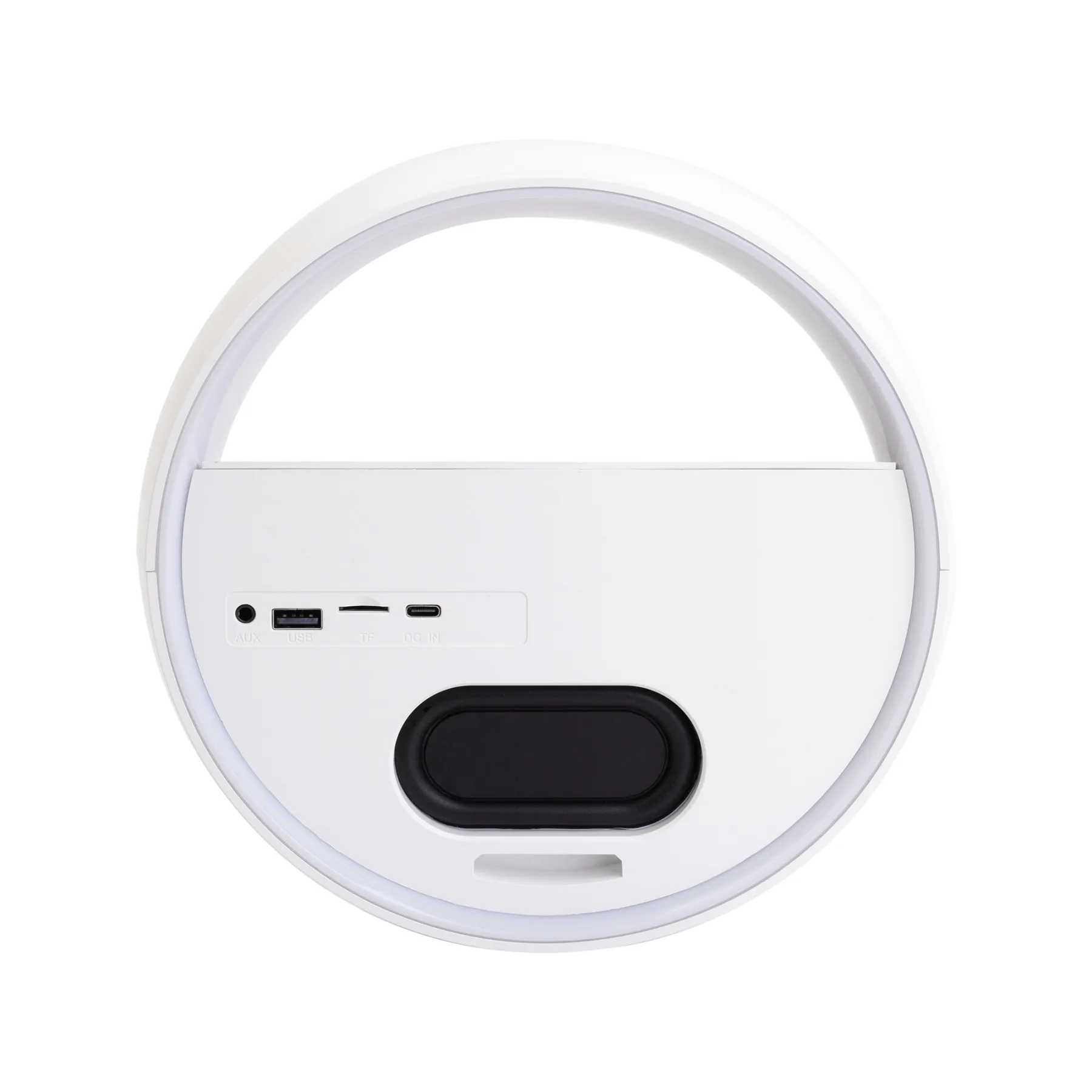 Bluetooth колонка "Smart Orb" 5Вт с беспроводным (15W) ЗУ, лампой, часами, FM радио, белый