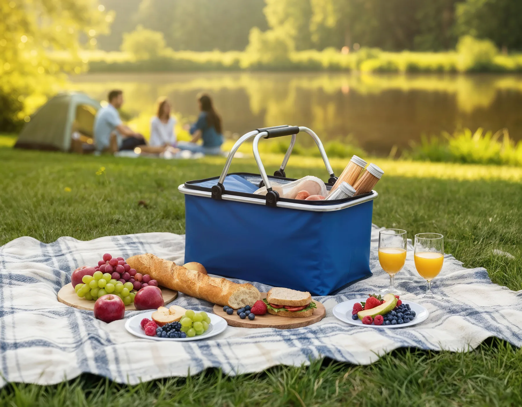 Корзина для пикника "Picnic", синий