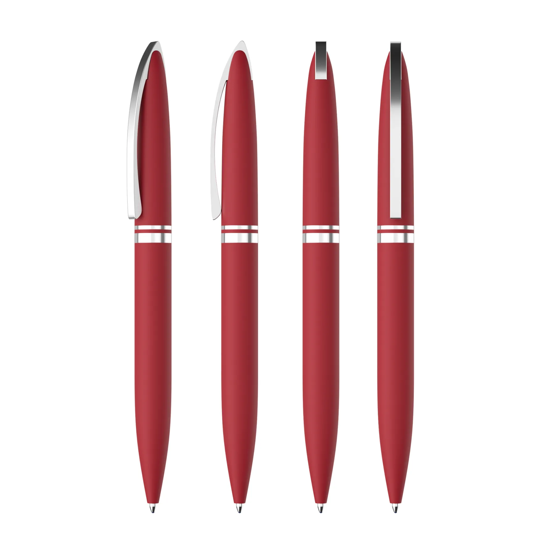 Ручка шариковая "Rocket", покрытие soft touch, красный