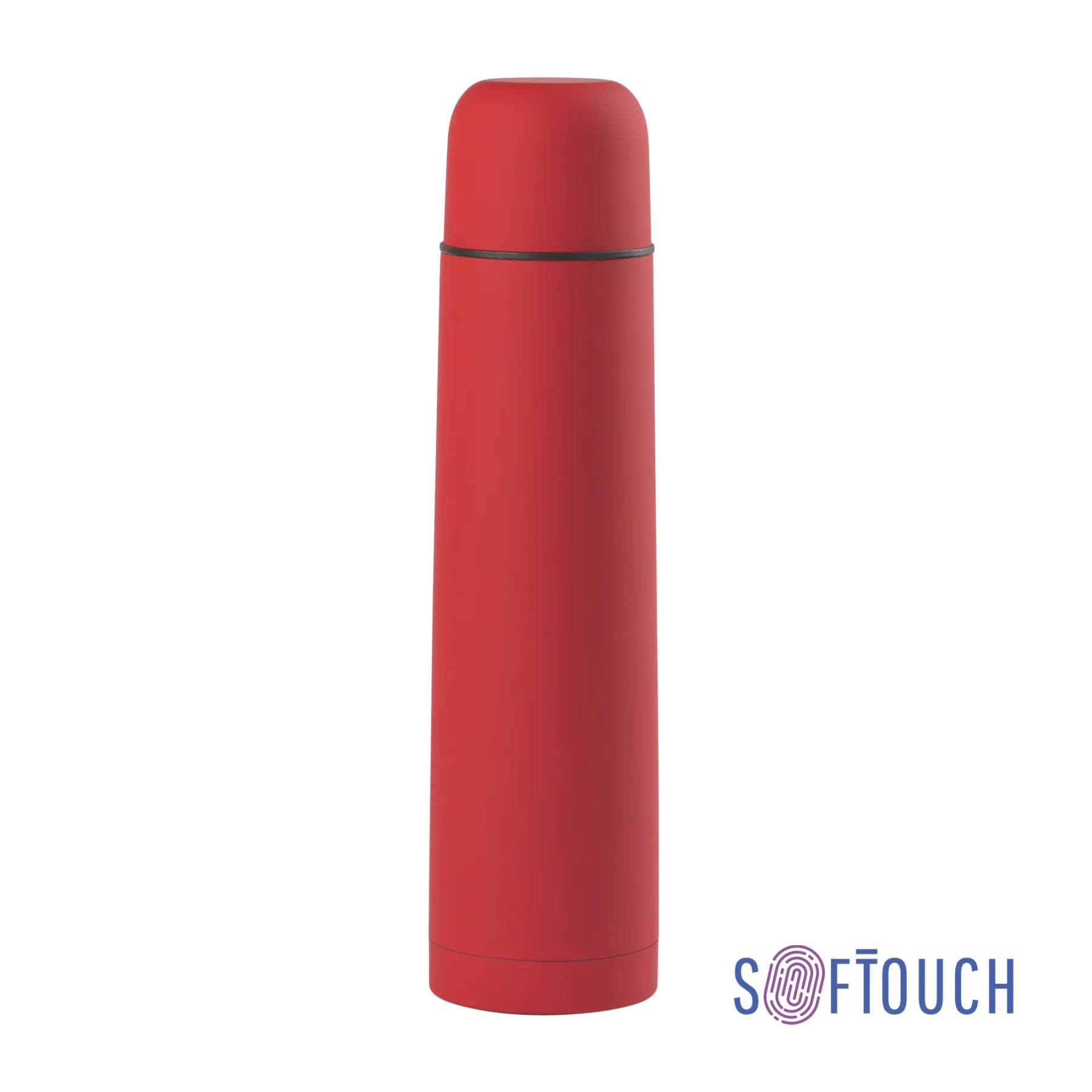 Термос "Родос", покрытие soft touch, 1 л., красный