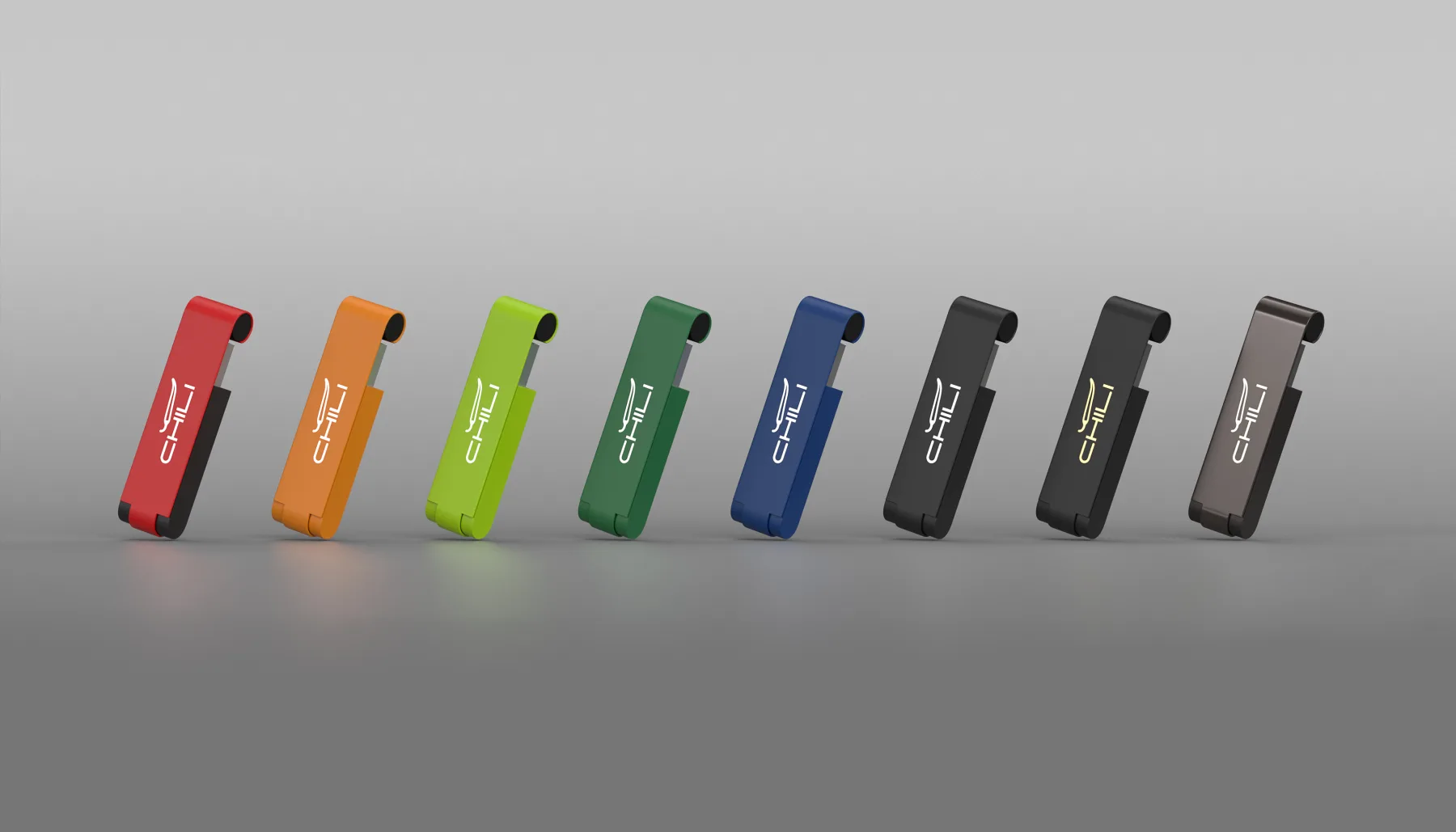 Флеш-карта "Case" 8GB, покрытие soft touch, темно-синий