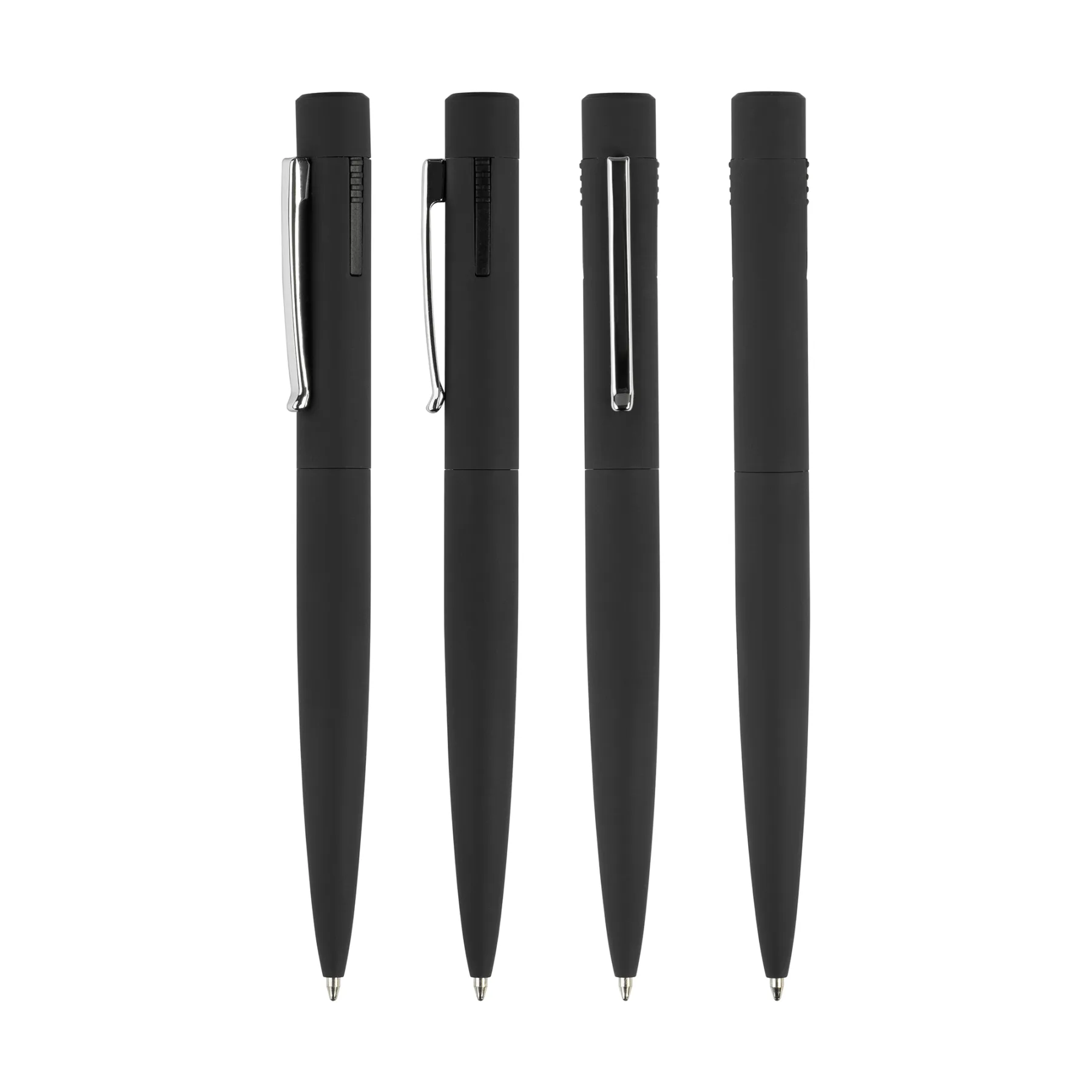 Ручка шариковая "Secret" с флеш-картой OTG 32Gb (USB2.0/Type-C), покрытие soft touch, черный