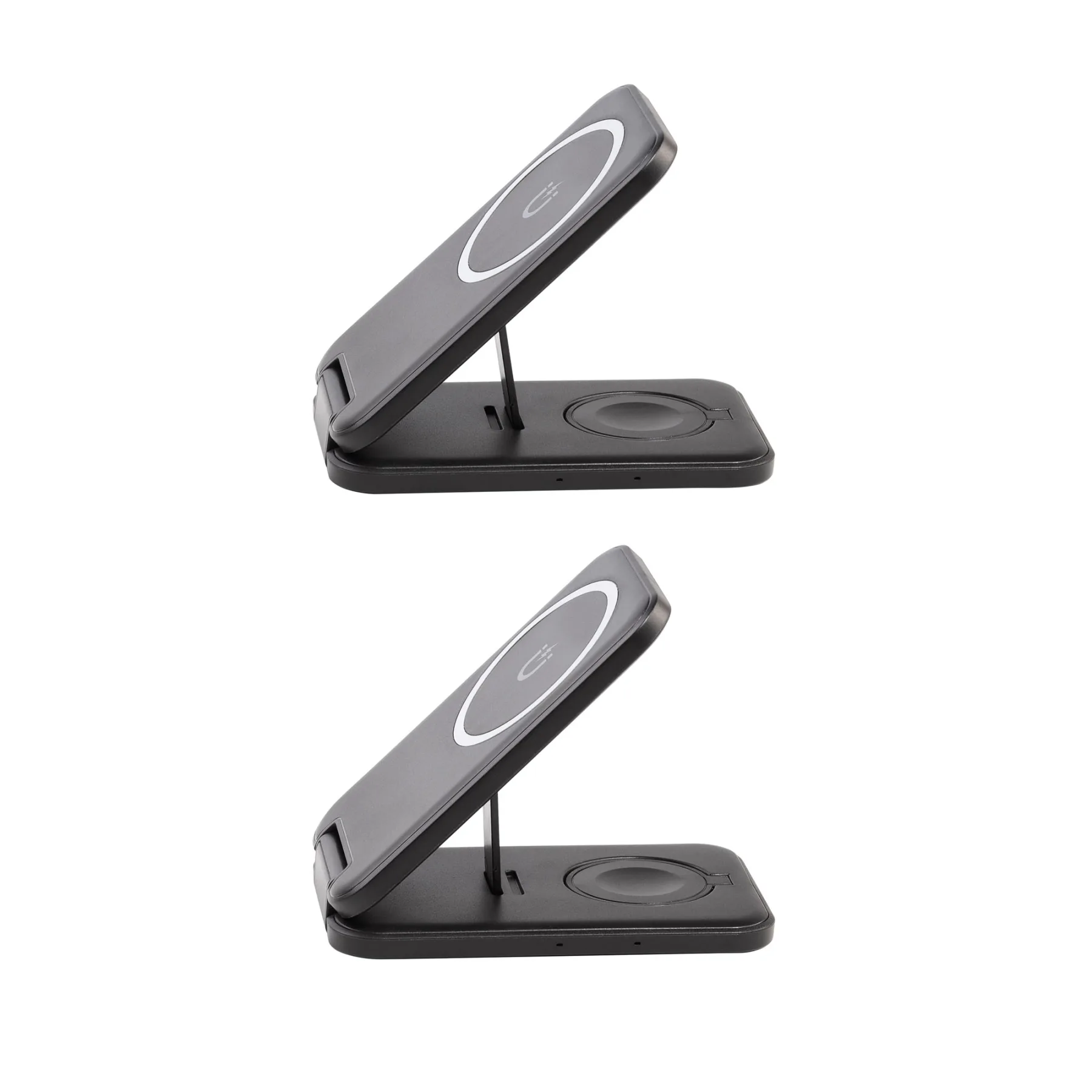 Складная беспроводная (15W) зарядная станция "Slap" с MagSafe, черный