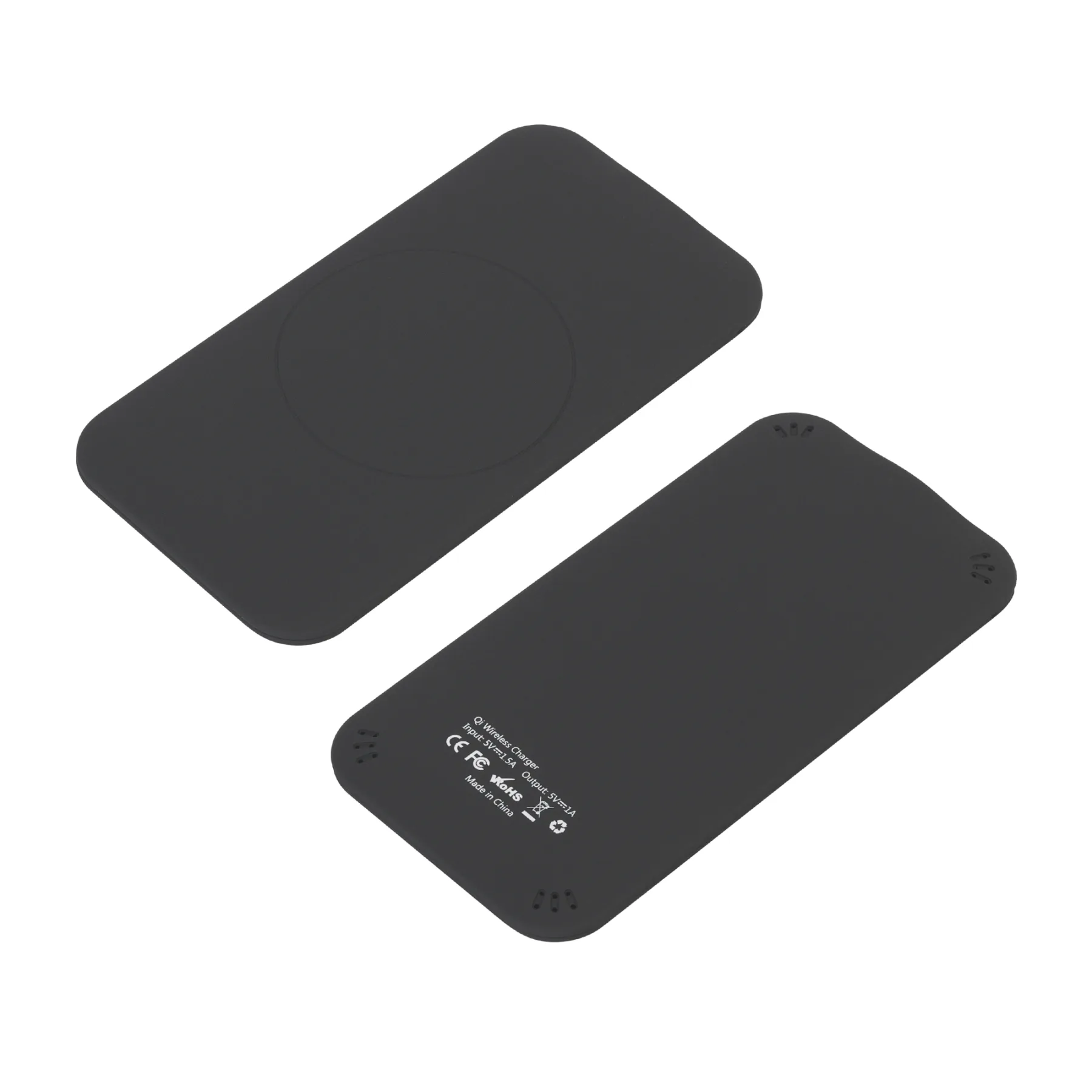 Настольное беспроводное зарядное устройство "Slim SOFTTOUCH", черный