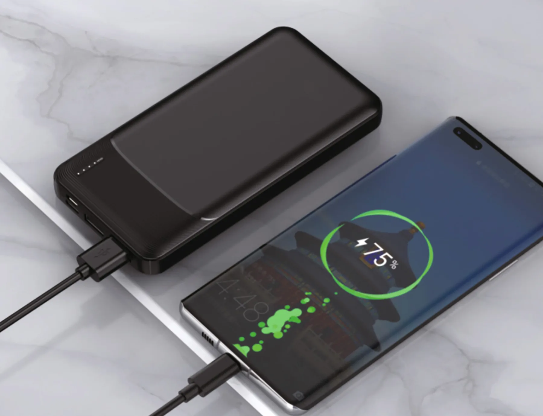 Зарядное устройство "Ten" 10000 mAh, черный