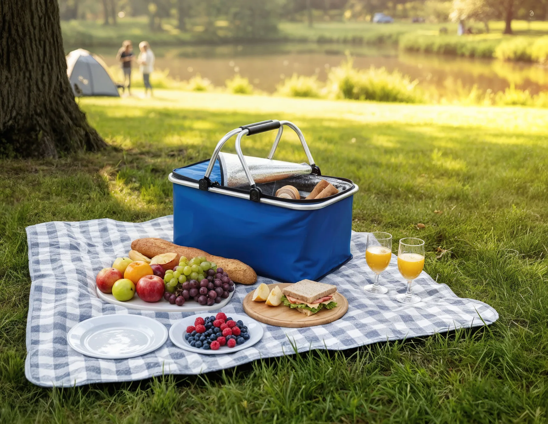 Корзина для пикника "Picnic", синий