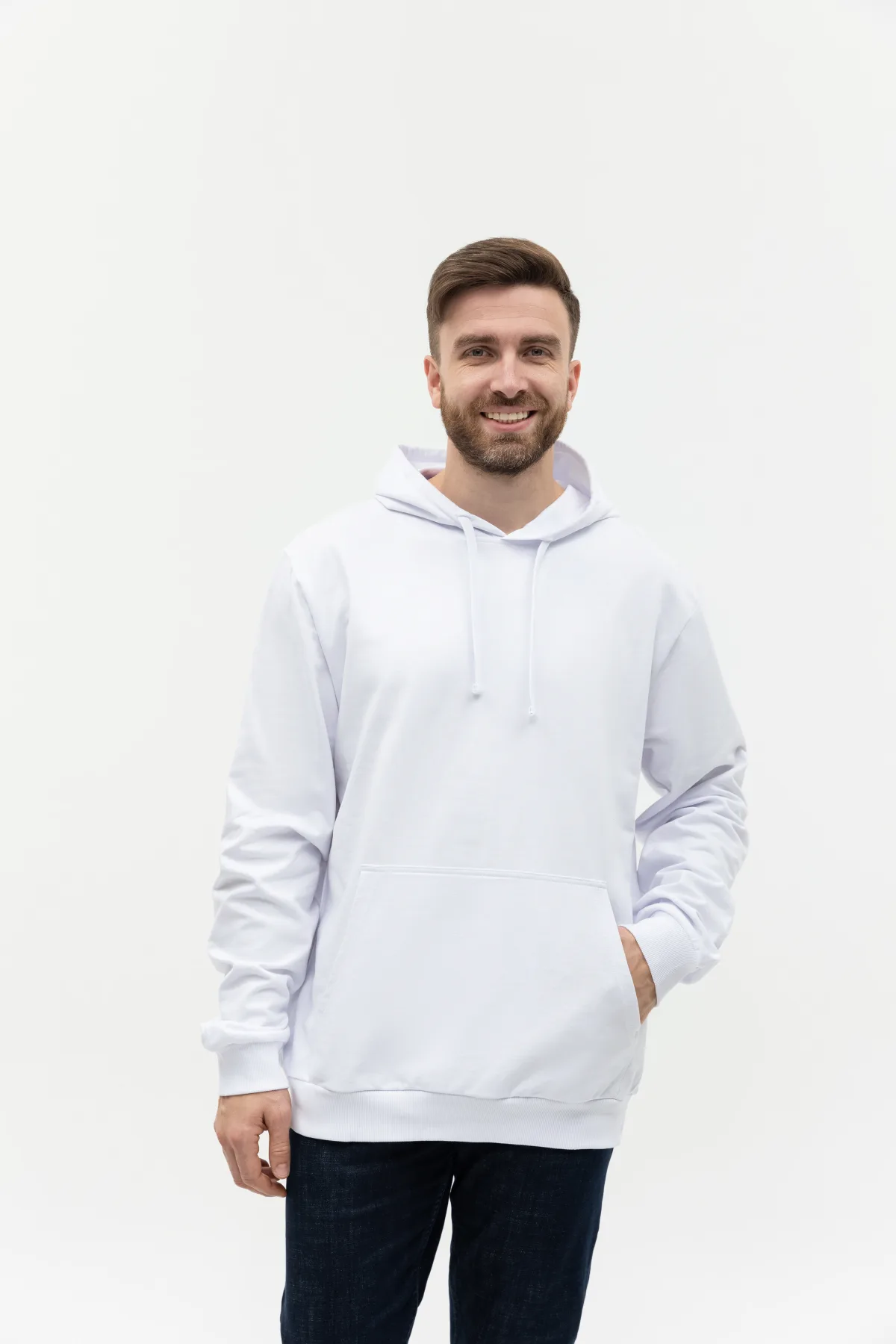 Худи унисекс STAN футер без начёса 260, 23, Белый