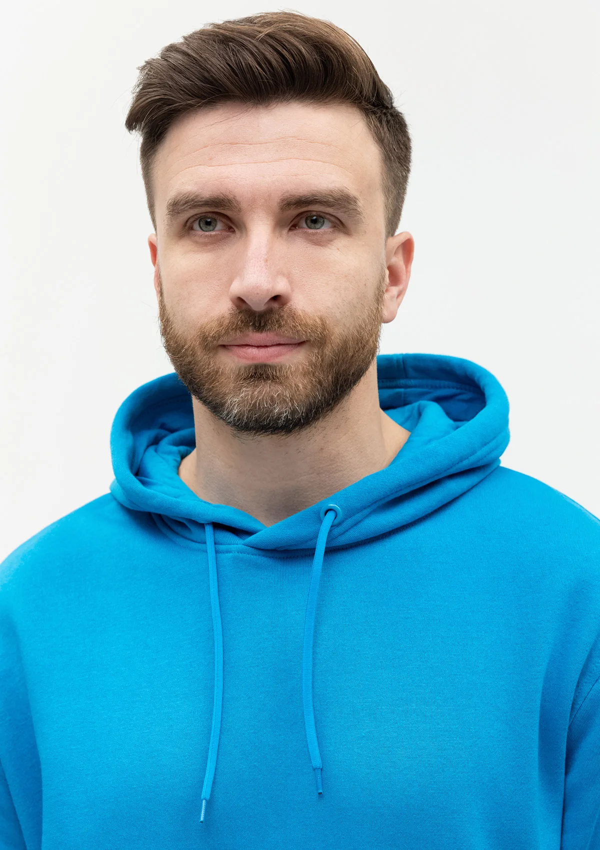 Худи унисекс STAN футер с начёсом 260, 20, Лазурный