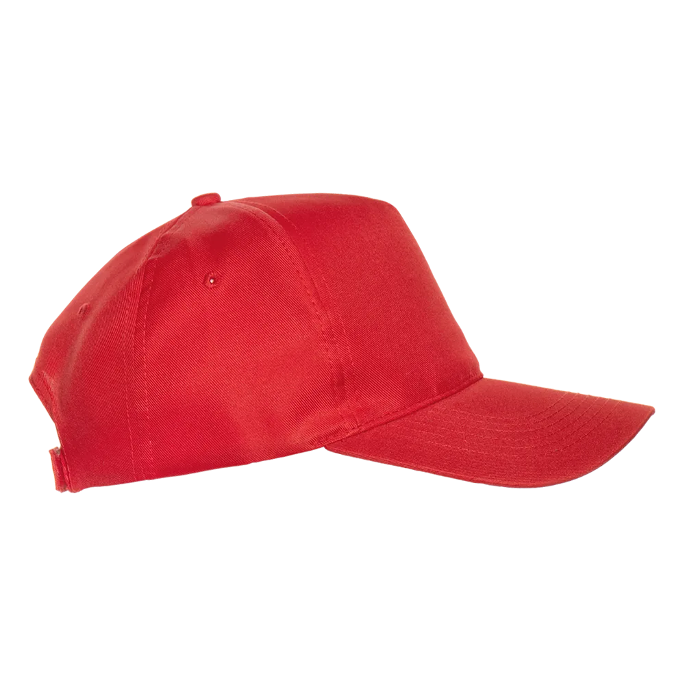Бейсболка STAN 5 клиньев полиэстер 150, 10P, Красный