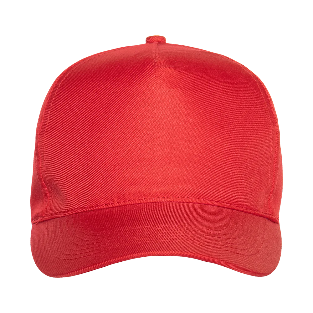 Бейсболка STAN 5 клиньев полиэстер 150, 10P, Красный