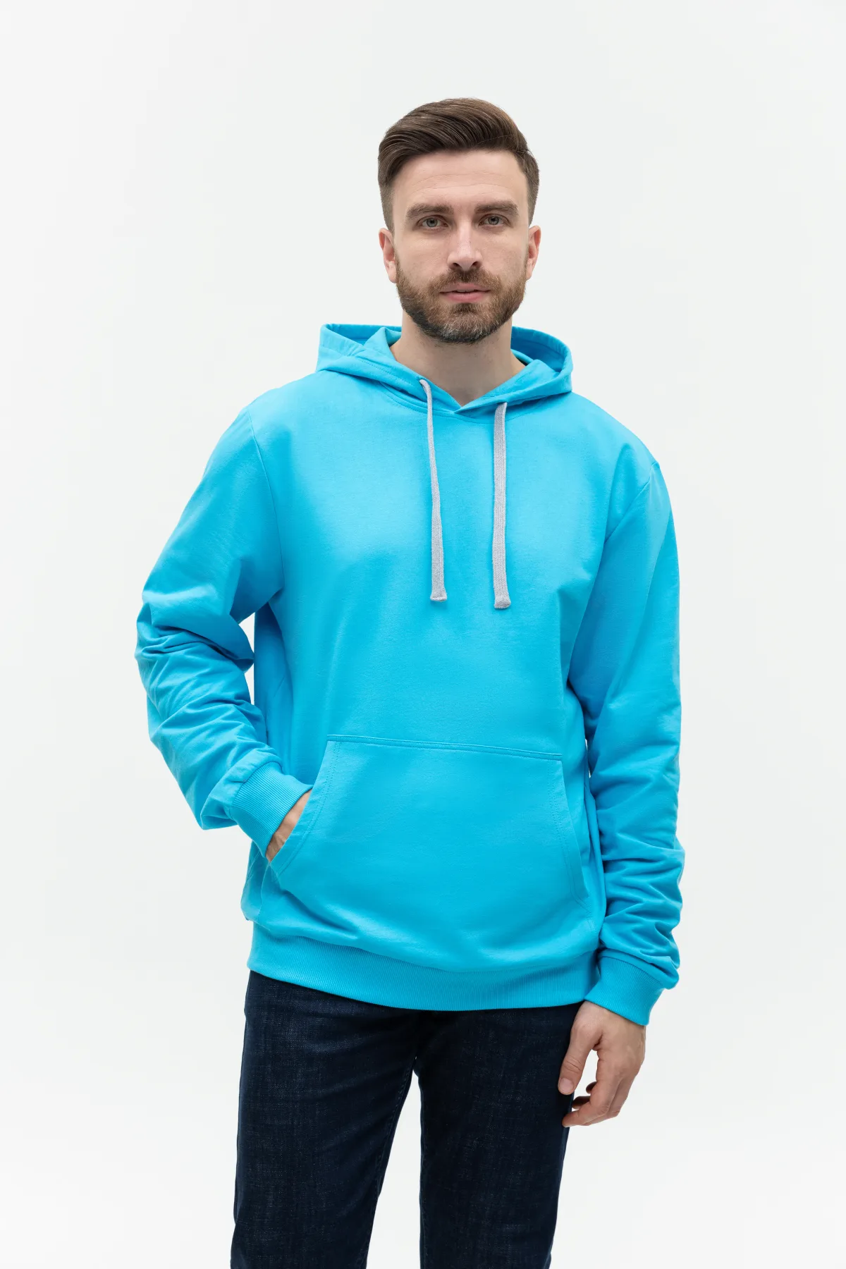 Худи унисекс STAN футер без начёса 260, 23, Бирюзовый