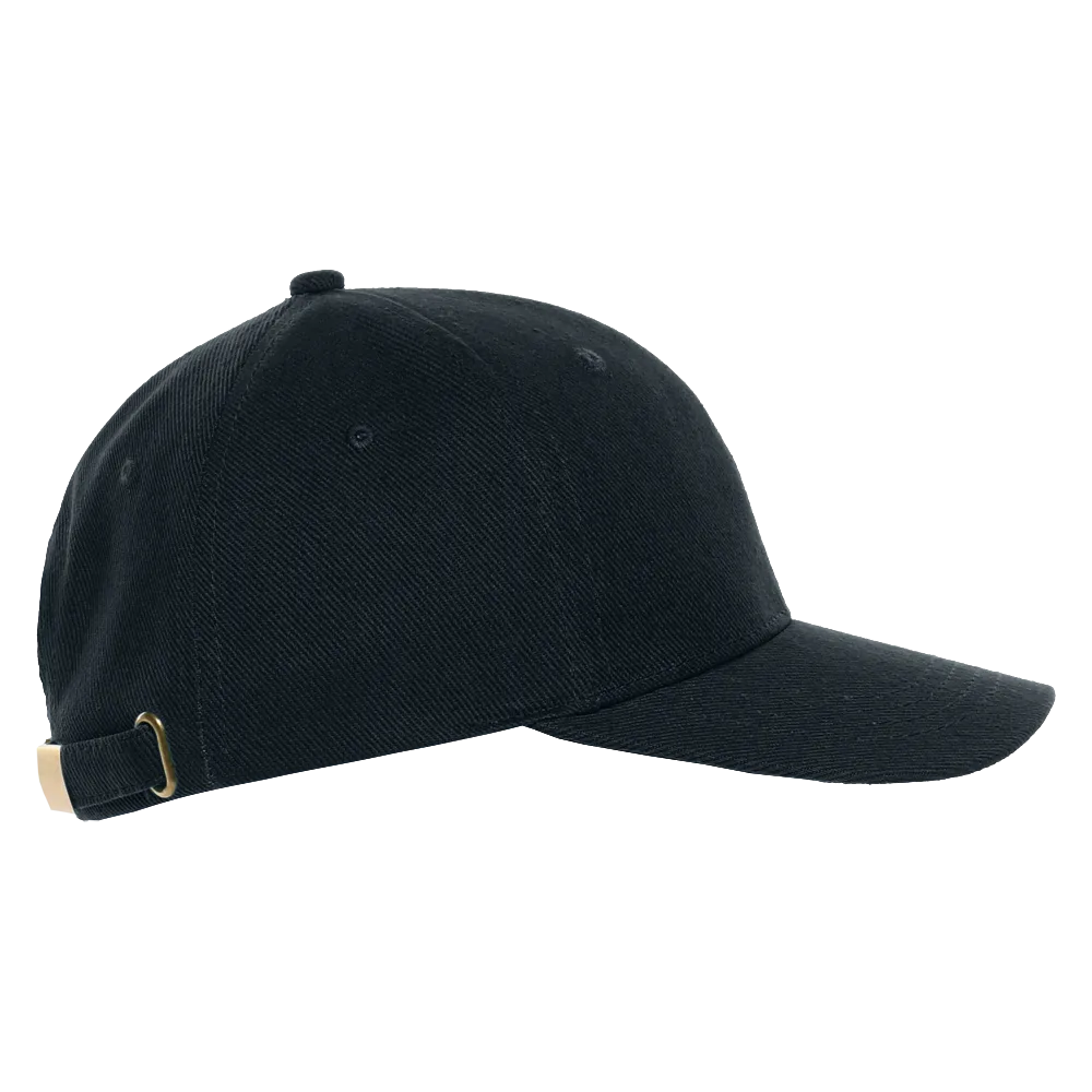 Бейсболка STAN 6 клиньев хлопок 330, 06, Чёрный