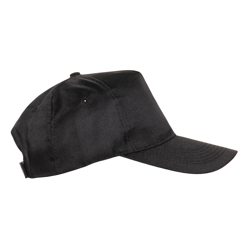 Бейсболка STAN 5 клиньев полиэстер 150, 10P, Чёрный