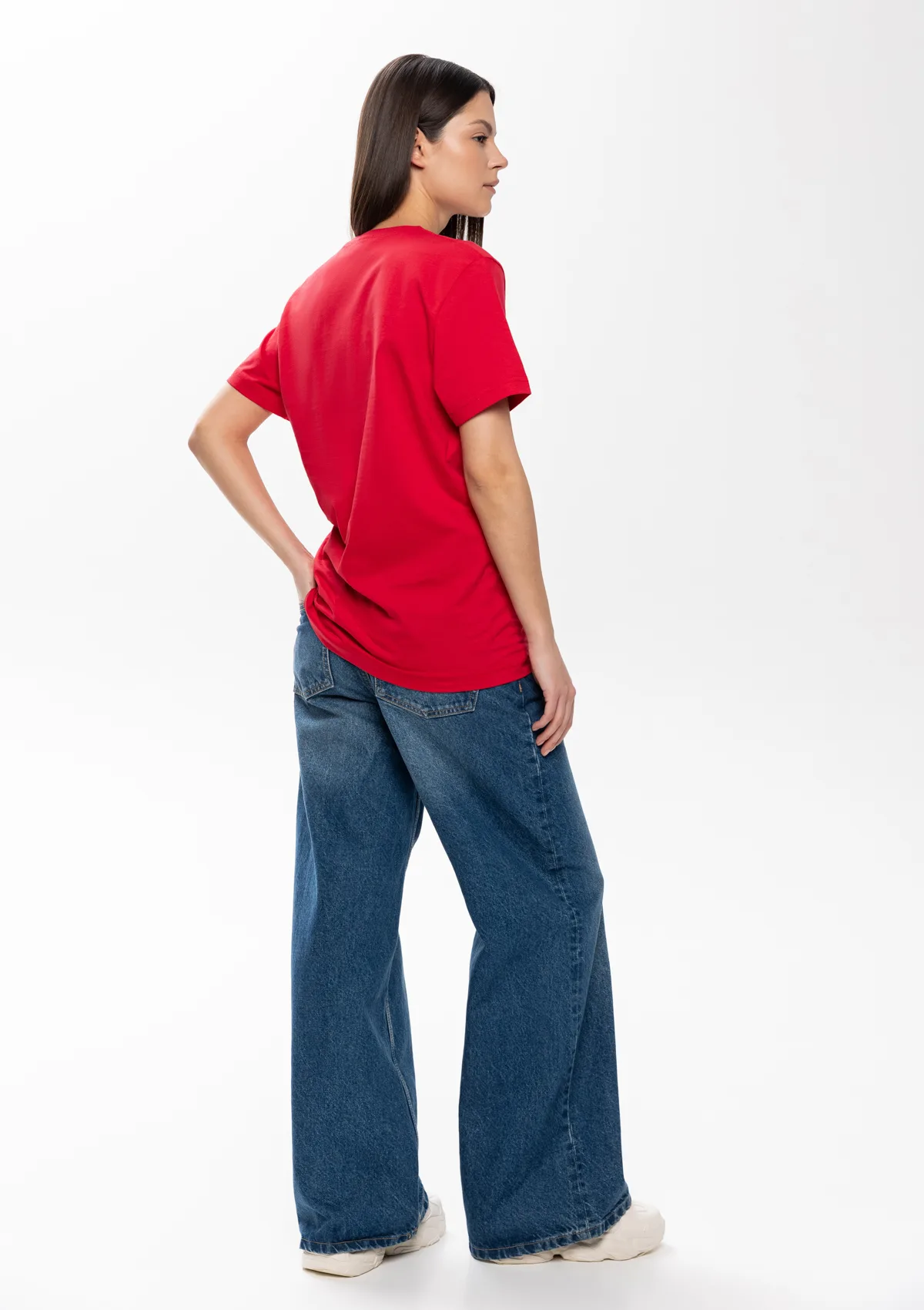 Футболка унисекс без бокового шва STAN хлопок 160, 02, Красный