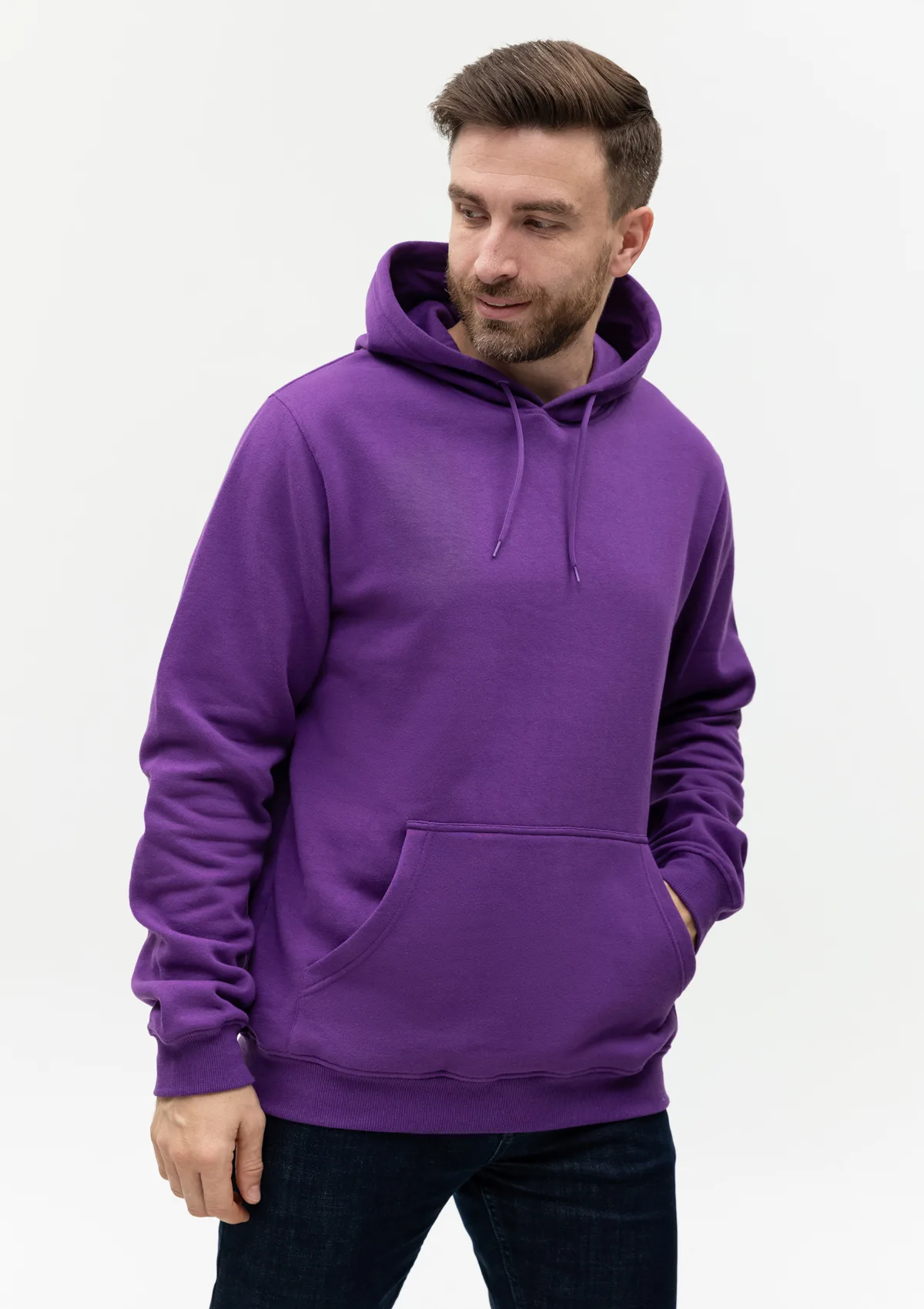Худи унисекс STAN футер с начёсом 260, 20, Фиолетовый