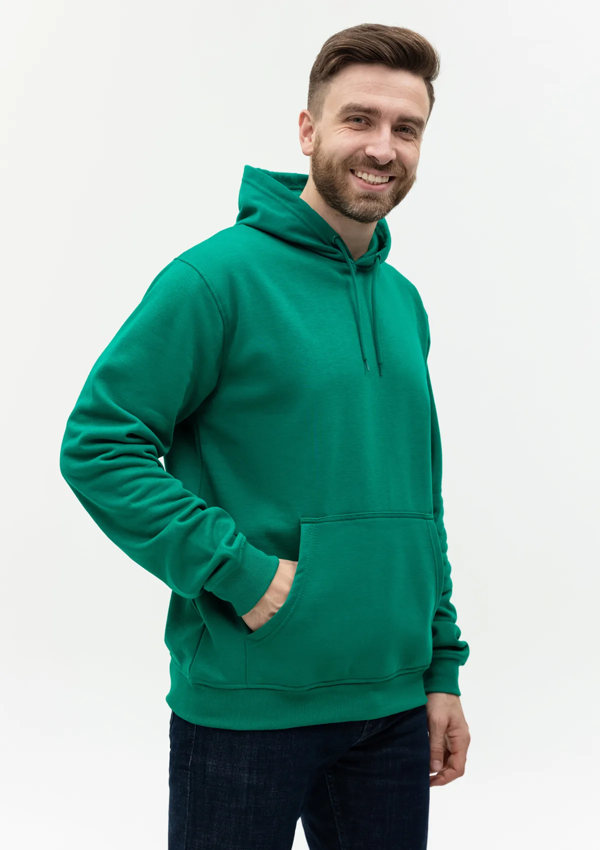 Худи унисекс STAN футер с начёсом 260, 20, Зелёный