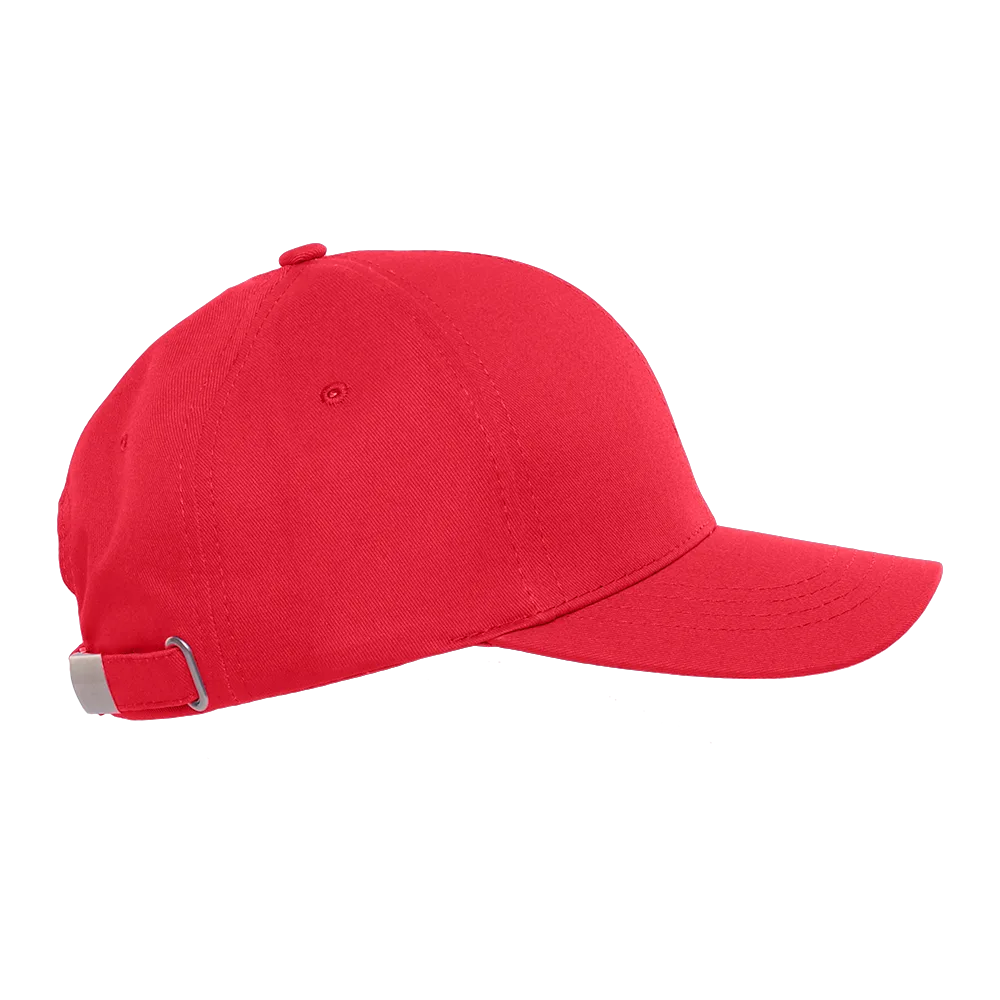 Бейсболка STAN 6 клиньев хлопок 280, 07, Красный
