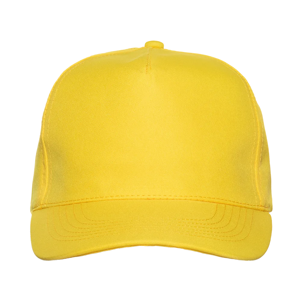 Бейсболка STAN 5 клиньев полиэстер 150, 10P, Жёлтый