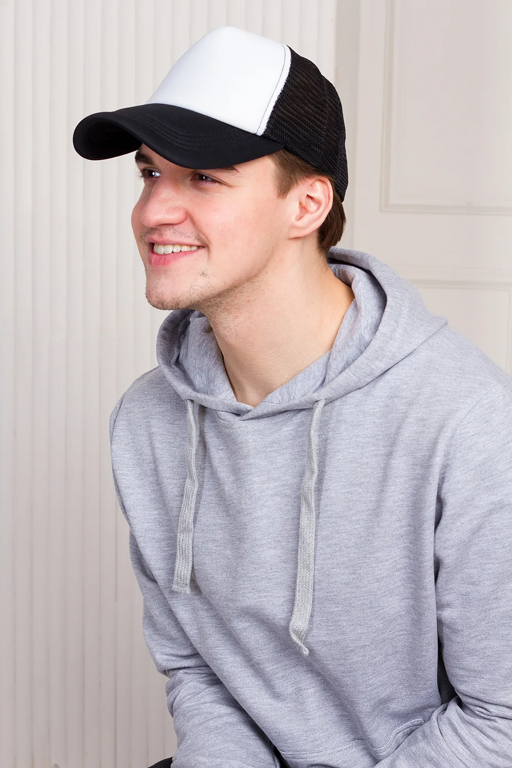 Бейсболка с сеткой STAN полиэстер, 33, Синий