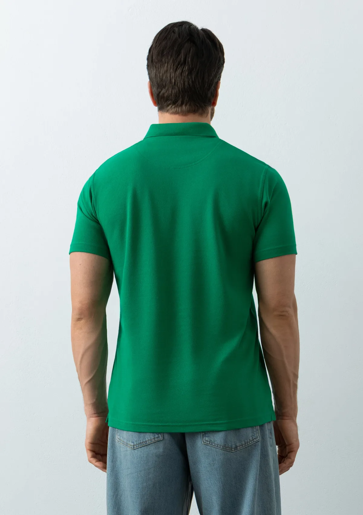 Рубашка поло унисекс STAN хлопок/полиэстер 185, 104, Зелёный