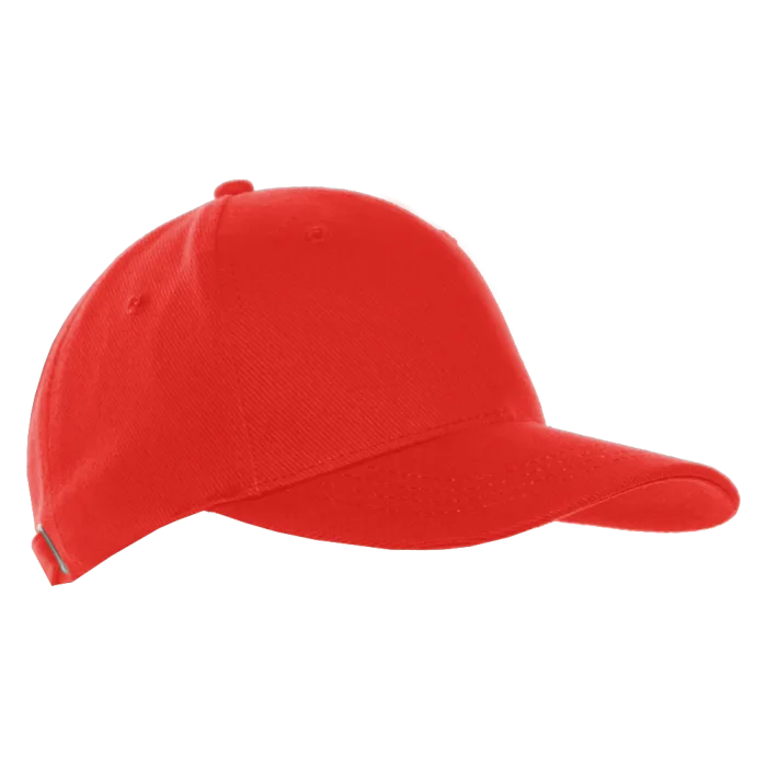 Бейсболка STAN 5 клиньев хлопок 330, 01, Красный