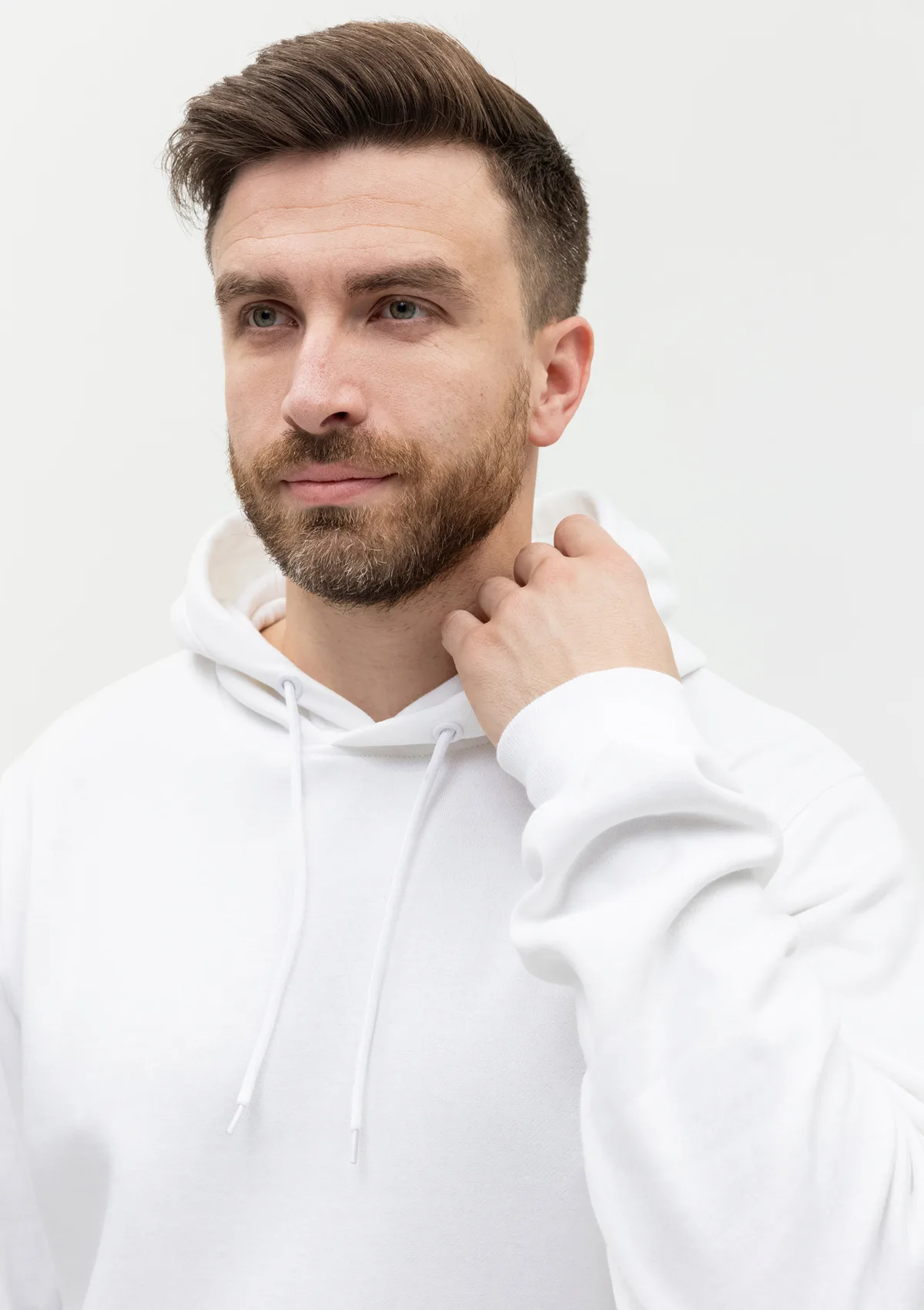 Худи унисекс STAN футер с начёсом 260, 20, Белый
