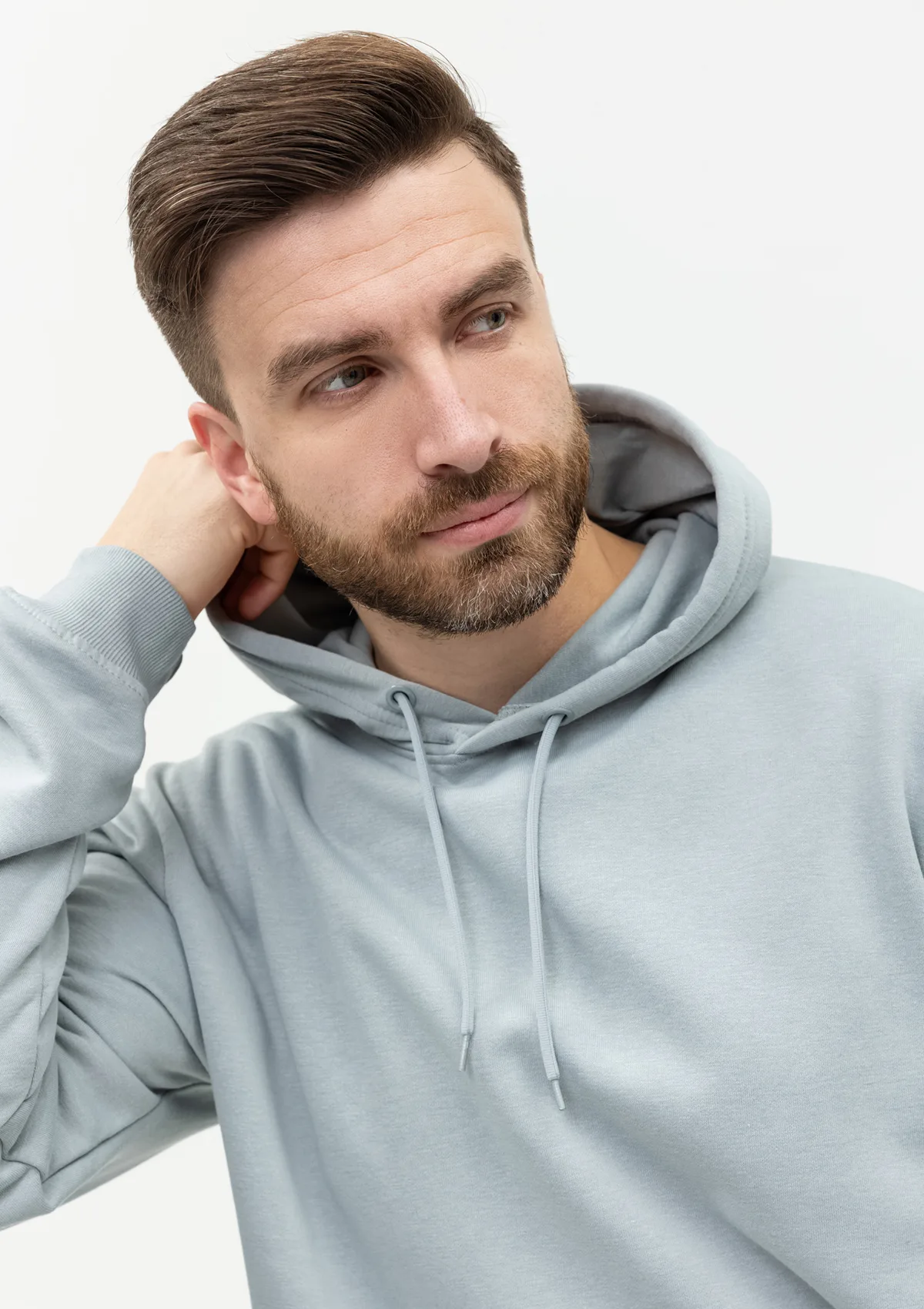 Худи унисекс STAN футер с начёсом 260, 20, Серый